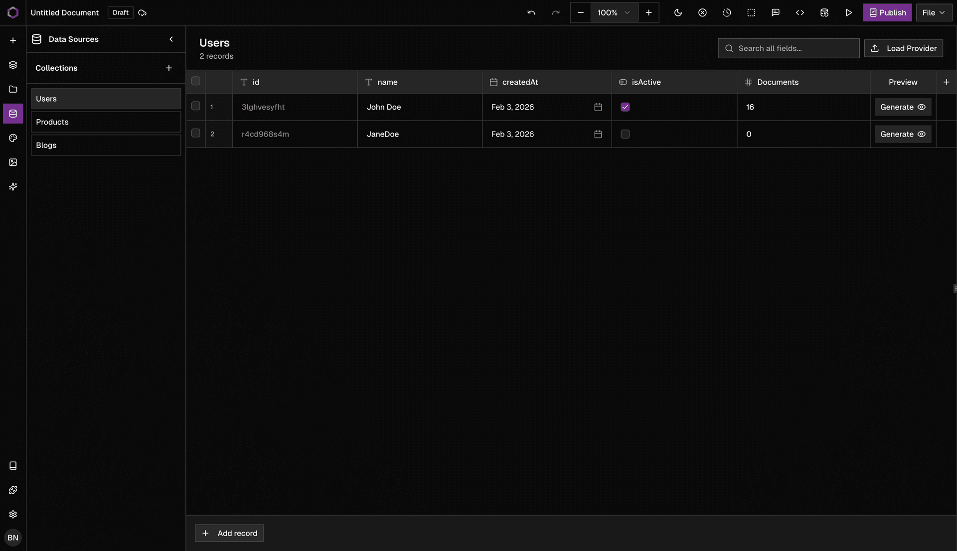 Turn templates into living documents